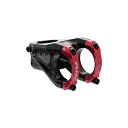 Funn イコライザー 自転車ステム 10mmドロップまたはライズ 35mmバークランプ (長さ50mm、レッド)