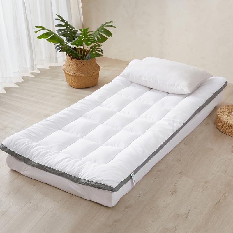 SAPHREAS 敷布団 マットレス シングル低反発マットレス 折りたたみトッパー 敷きベッド 腰痛 高通気性 車中泊 来客用 高密度35D 厚さ7.5cm 97*197CM