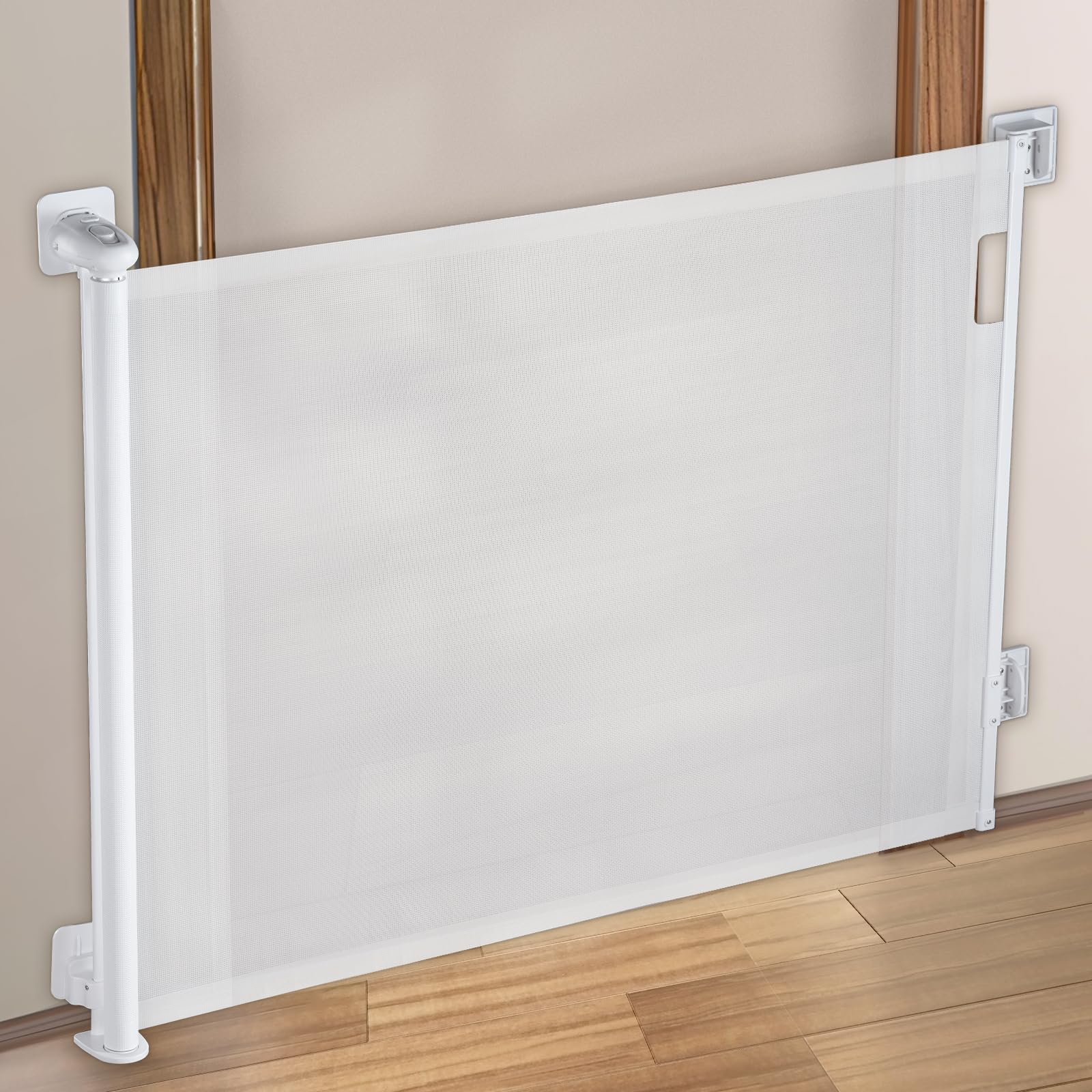 Seegar ベビーゲート ロール 穴あけ不要 階段上 ペットゲート 幅210cm 高さ86cm 猫 赤ちゃん ベビーフ..