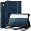 Antbox iPad 第10世代 ケース 10.9インチ (2022年10月 高級ソフトPUレザー製 ひび割れ防止 耐衝撃 アップルペンシル収納可 オートスリープ＆スタンド機能付き 全面保護 iPad 第10世代 カバー (ブルー)