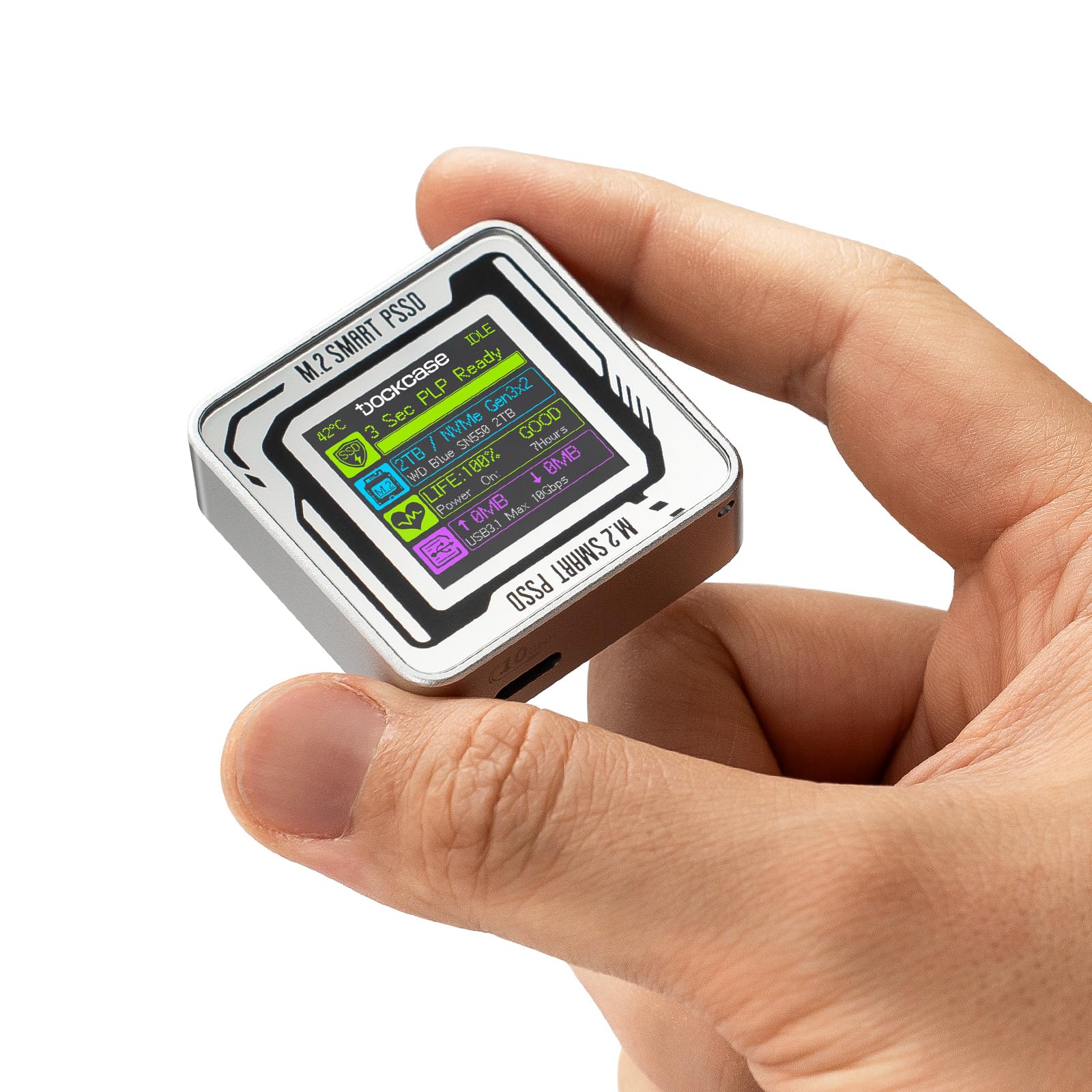 饤㤨DOCKCASE Pocket M.2 2230 NVMe SSD  ѥȥ USB 3.2 Gen 2 Type-C (10 Gbps IPSվǥץ쥤3 Ÿݸ(PLP 2230NVMe PCIeѤϡɡפβǤʤ8,127ߤˤʤޤ