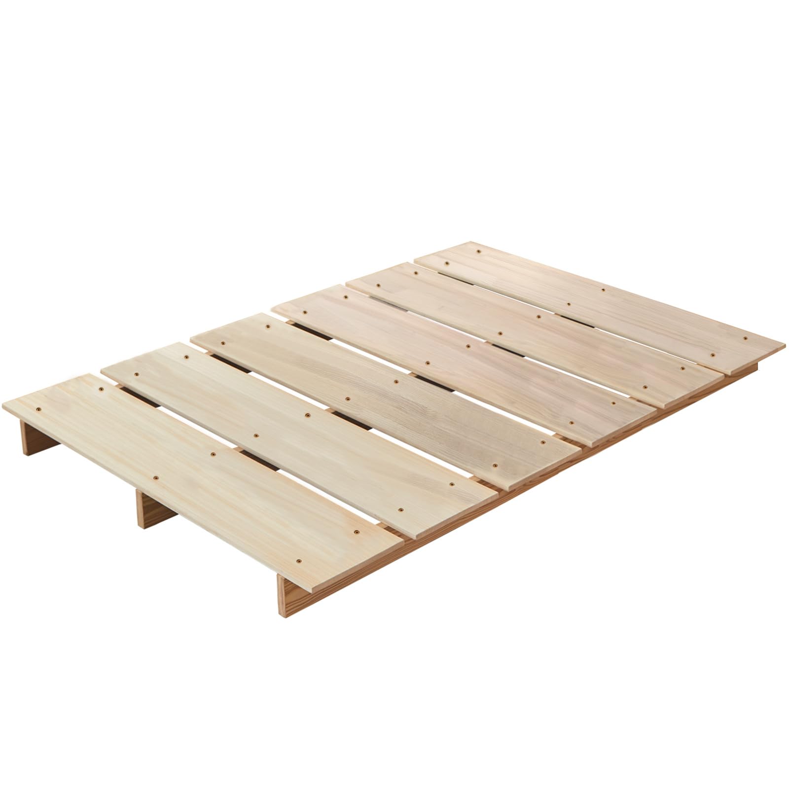 良木久印 ベッド セミダブル ベッドフレーム セミダブル ステージタイプ すのこベッド ローベッド 天然木 木目調 幅広のボード おしゃれ