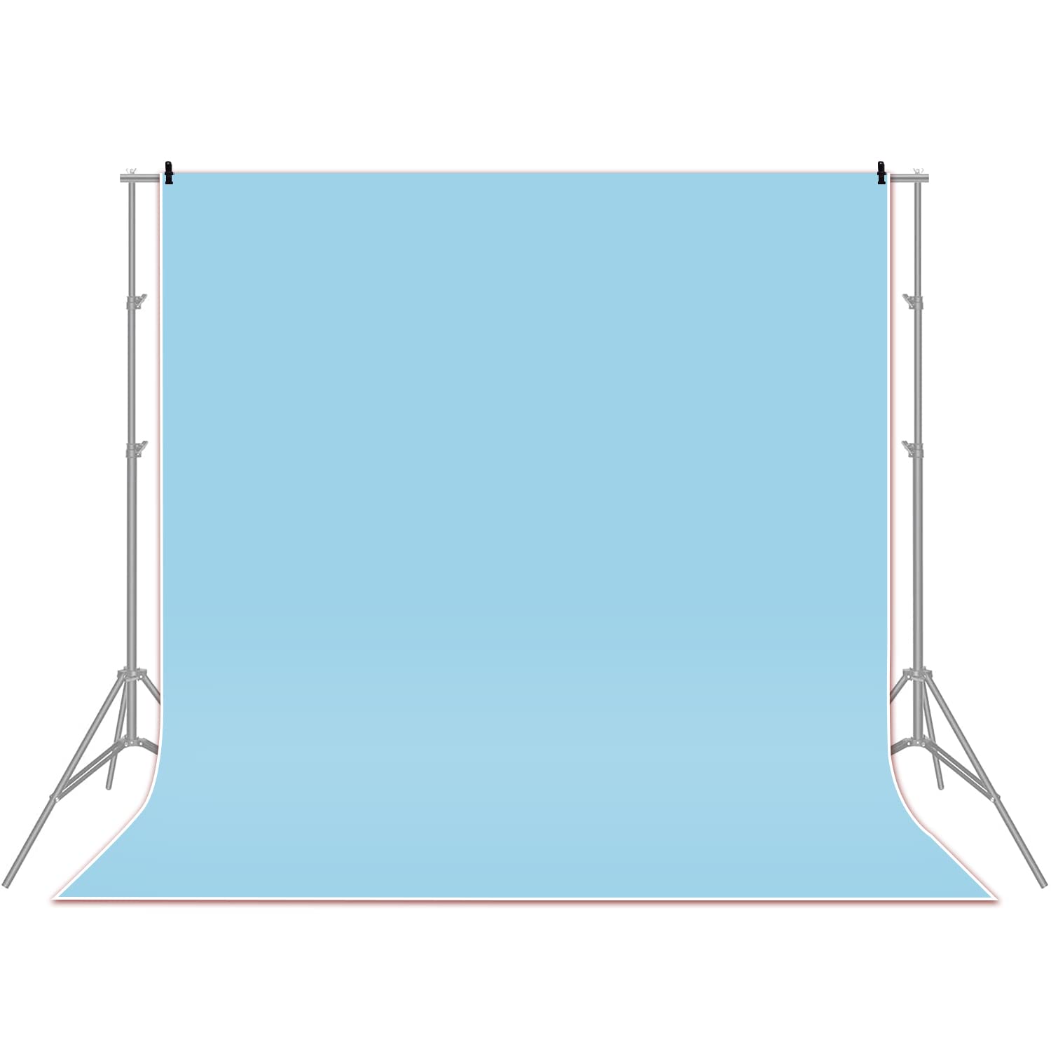 Qinunipoto 背景布 無地 空色 純色 背景 背景シート バックスクリーン 厚手 バーチャル背景 商品撮影 ..