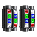 BETOPPER ムービングライト 8x3W RGBW LED ステージライト DMX512 7/13CH disco light for party音声連動イベント 舞台/演出/結婚式/パーティー/カラオケ/クラブ用 (2個セット)
