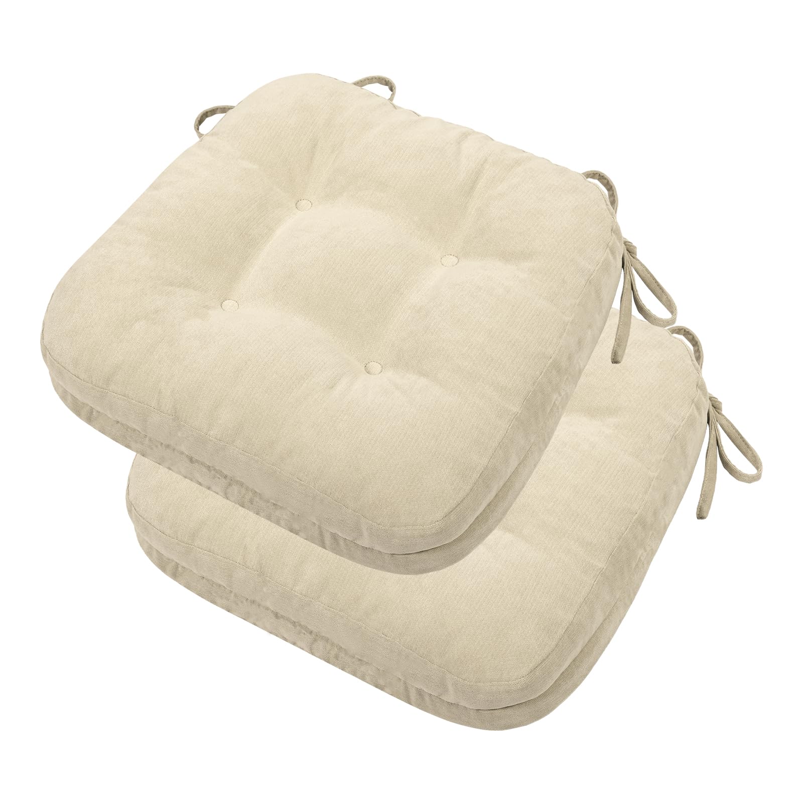 TanYoo 座布団 クッション 椅子用クッション 厚め7cm 低反発+高反発 二層構造 ざぶとん 椅子クッション..