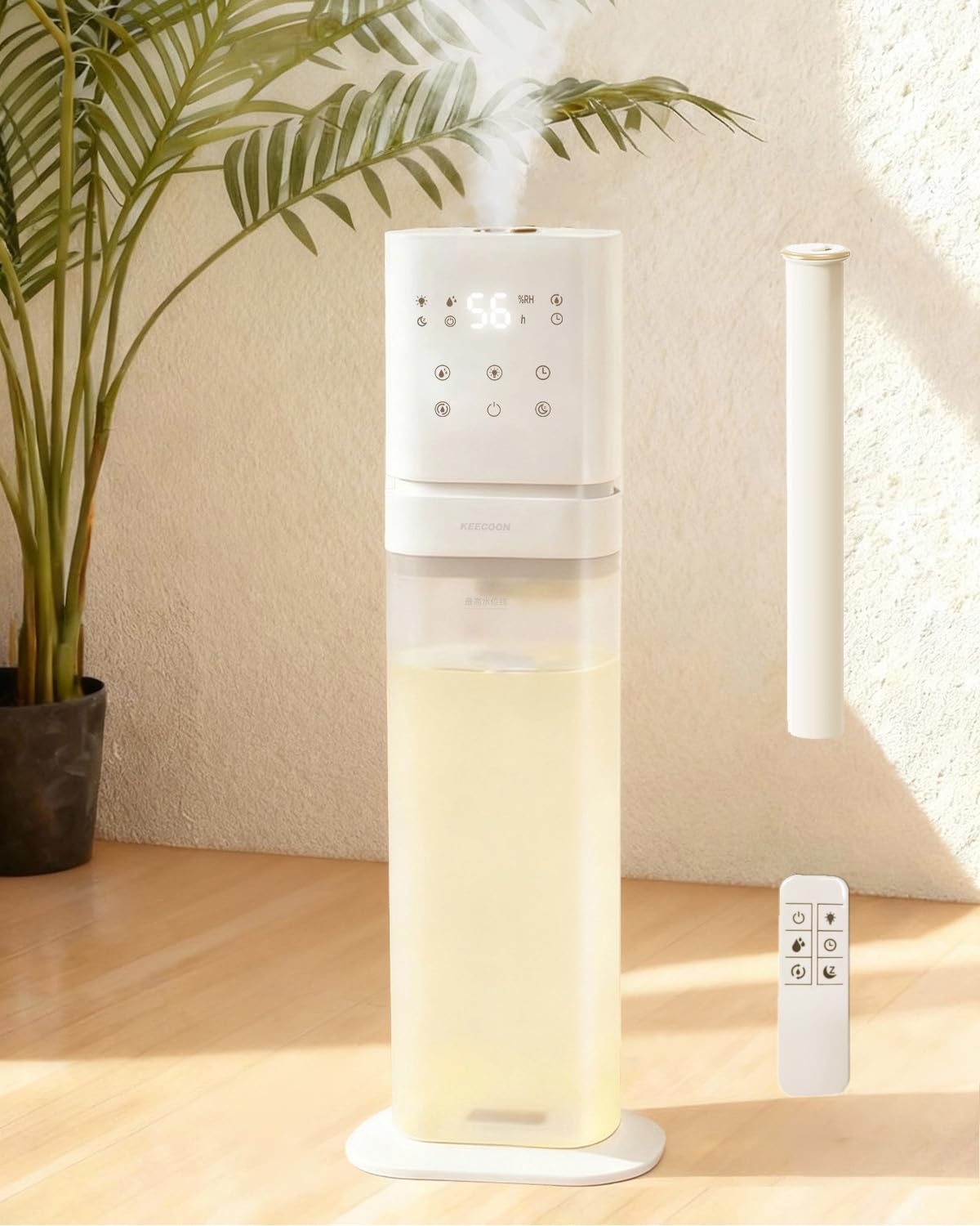 KEECOON 加湿器 大容量 8L 超音波式 業務用 【ESSEでも紹介され】 2025 透明タンク タワー型 業務用加..