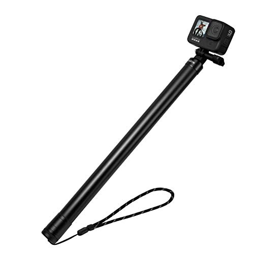 TELESIN 3メートル 超長 炭素繊維 自撮り棒 40cm-300cm 6段自由伸縮 ために GoPro Max Hero 9/8/7/6/5/4 Insta 360 DJI Osmo Action に対応 (2021アップグレード版)【1年間保証】