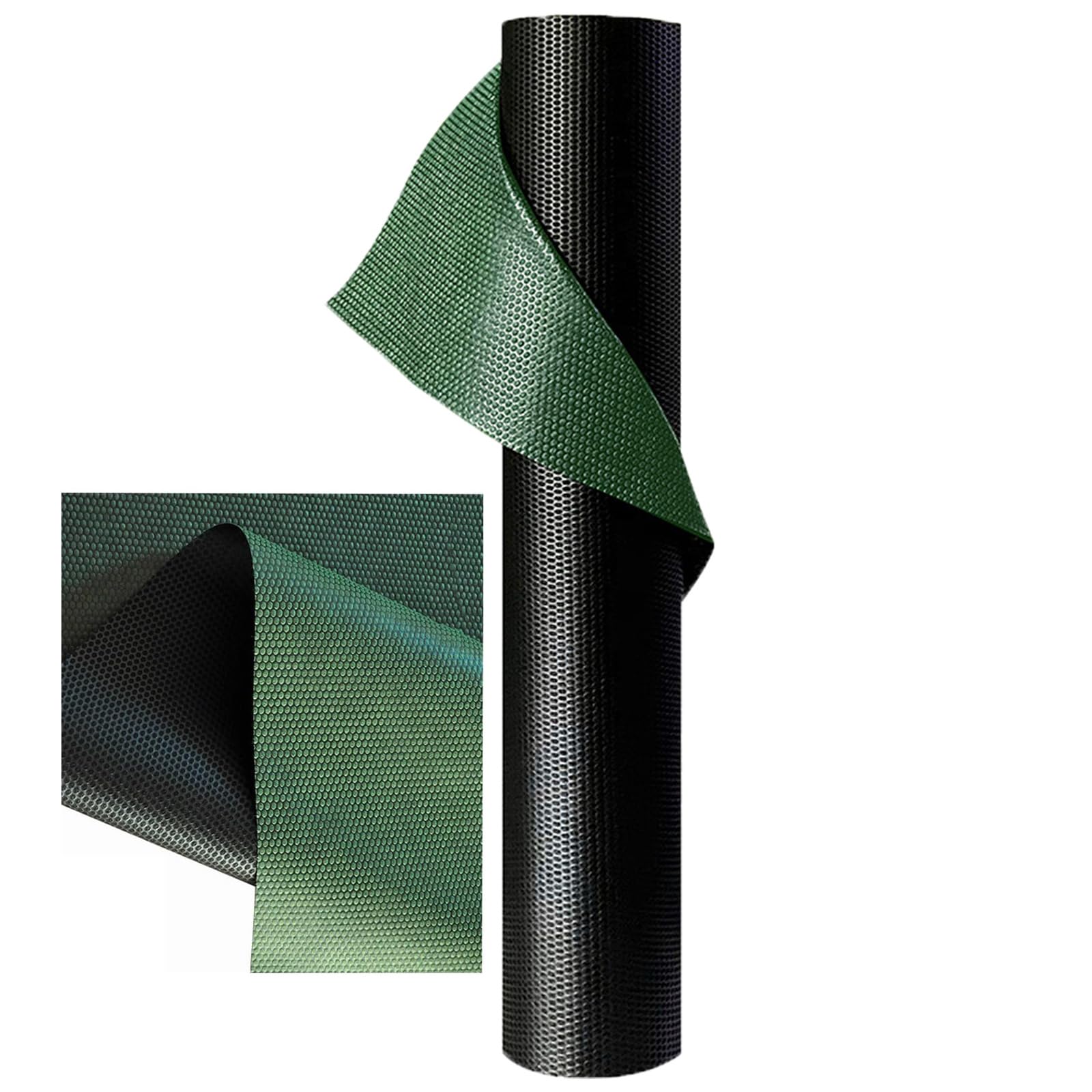 PICKSHI 【緑黒両面】防草シート 1.6*50m 雑草防止シート 130g/m・高密度 5-8年耐久 グリーン 黒両面使..