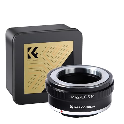 K&F Concept マウントアダプター M42 EF-M マウント 変換 M42レンズアダプター M42-EOS M M42レンズ-EOS Mカメラー装着用 EOS Mマウントアダプター メーカー直営店