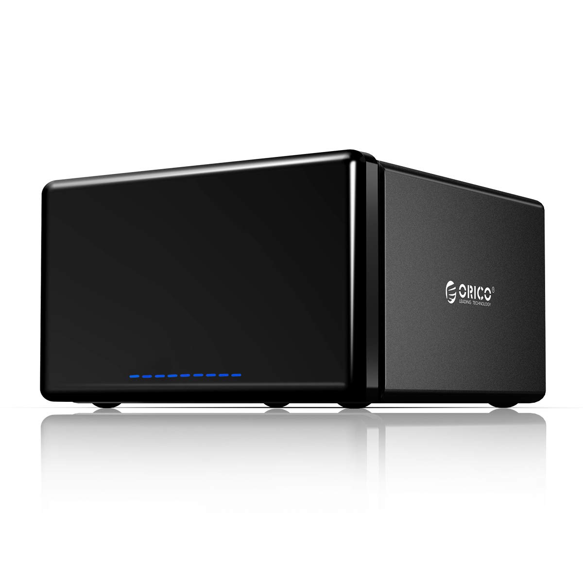 ORICO 3.5インチ HDDケース Type C接続 ドライブケース 磁気吸着式 8台対応 SATA 3.0対応 最大128TBまで 5Gbps高速 ハードディスクケース アルミ製 ハニカム式放熱構造 NS800C3