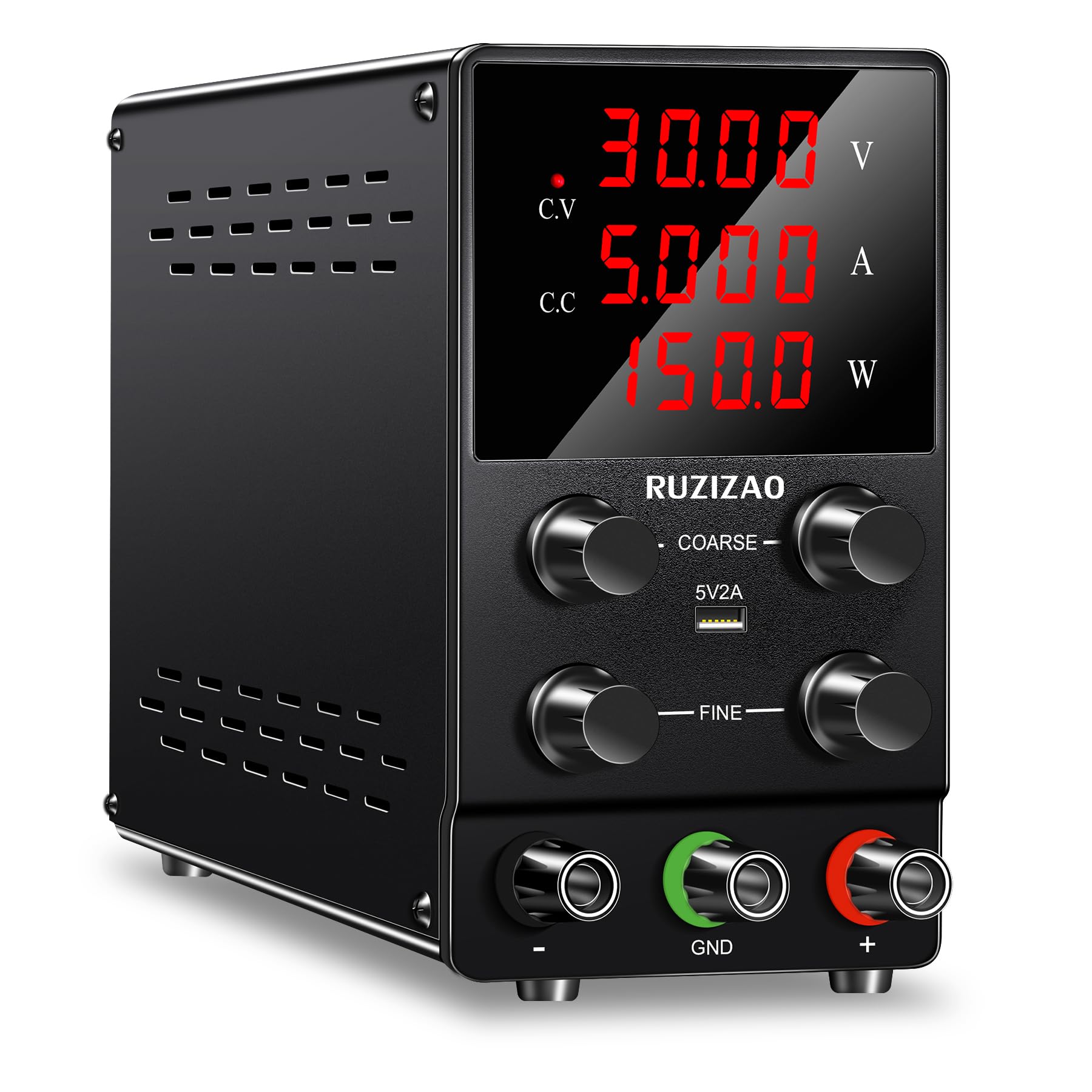 RUZIZAO 경Ÿ 30V 5A 150W Ĵǽʥå󥰹 4  LED ǥץ쥤 5 v/2 a USB ݡ...