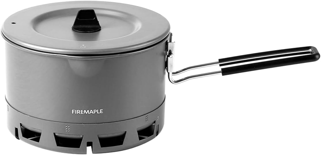 Fire-Maple キャンプポット 0.8L アルミニウム ヒートエクスチェンジャー ラーメン クッカー 鍋 コンパクト 軽量 蓋付き 登山 日帰り テント泊...