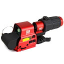 XPS-3 タイプ ドットサイト & G33-STS タイプ 3倍ブースター セット NEWマーキングver レッド