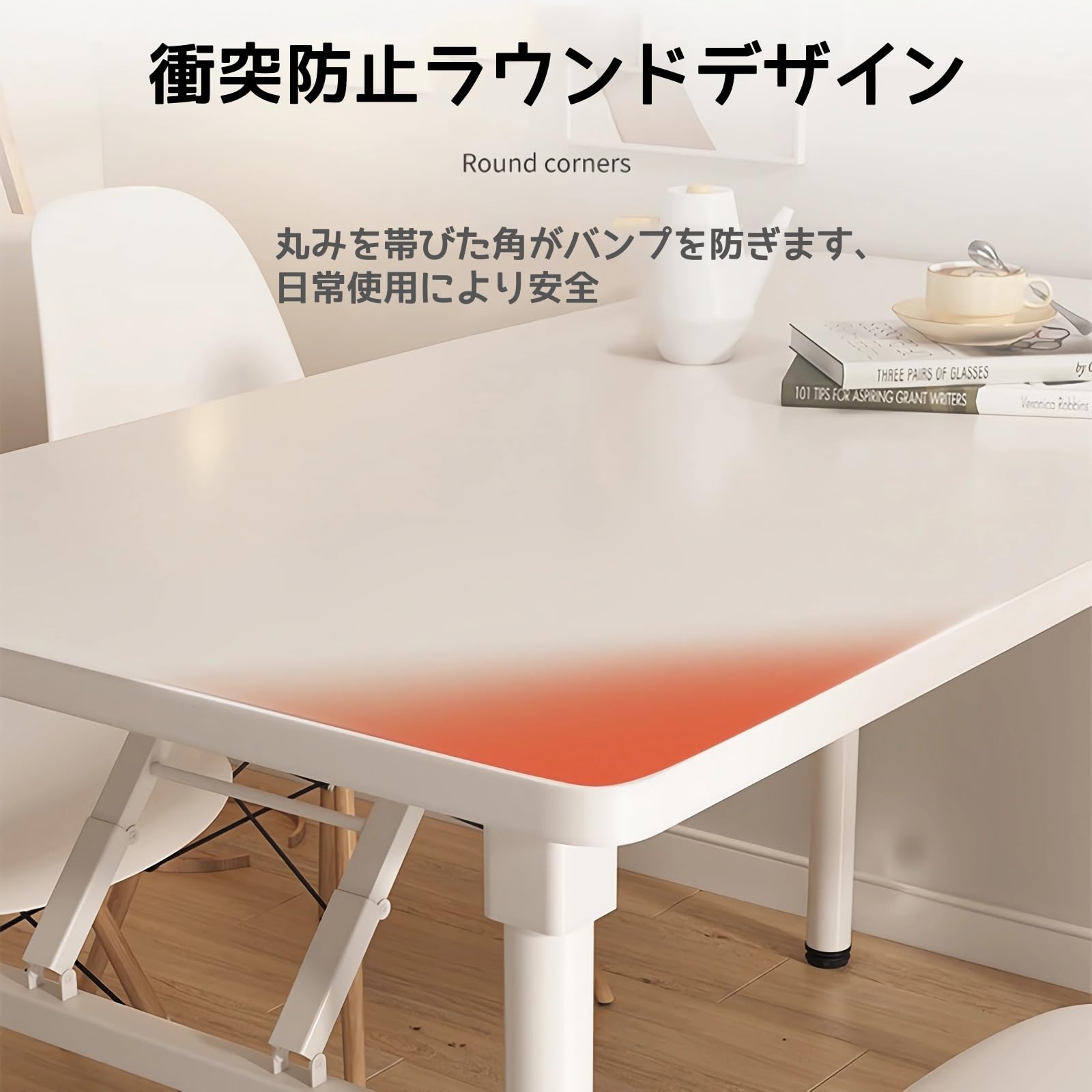 Rshtong 折りたたみデスク デスク パソコンデスク 机 折り畳み 幅80cm×奥行50cm PCデスク 在宅勤務 リモートワーク用 おしゃれ 一人暮らし 収納便利 テーブル 化粧台 作業机 仕事用 完成品 組立不要 (木目調, 80*50cm) konanonline-10283497 湖南オンライン サンプル画像3