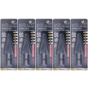 ROGAPER 5PACK ステップドリル 4枚刃 六角軸ステップドリル コバルトハイス鋼 (4-20mm9段) M35HSS-Co チタンコーティング スパイラル DIY、木工、金属、ステンレス、プラスチックに適用