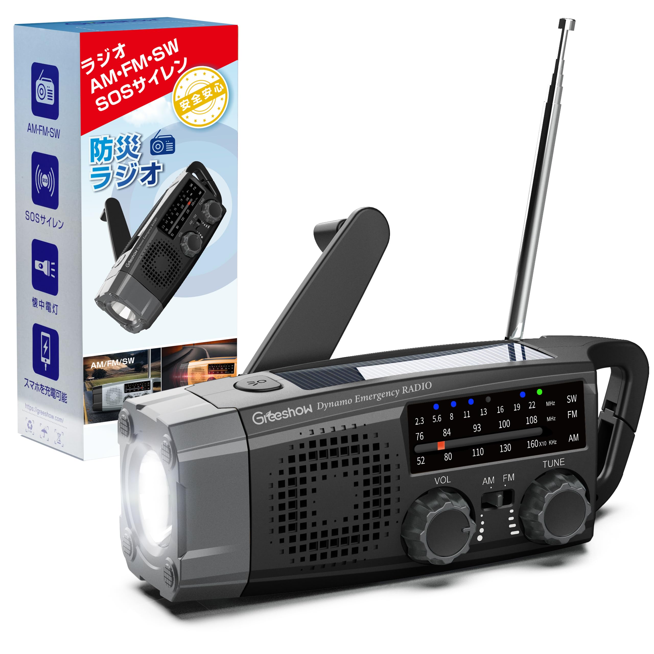 Greeshow ɺҥ饸 ¿ǽ饸  SW/AM/FM ӥ饸(FMȿ76.00Mhz - 108MHz) SOS...