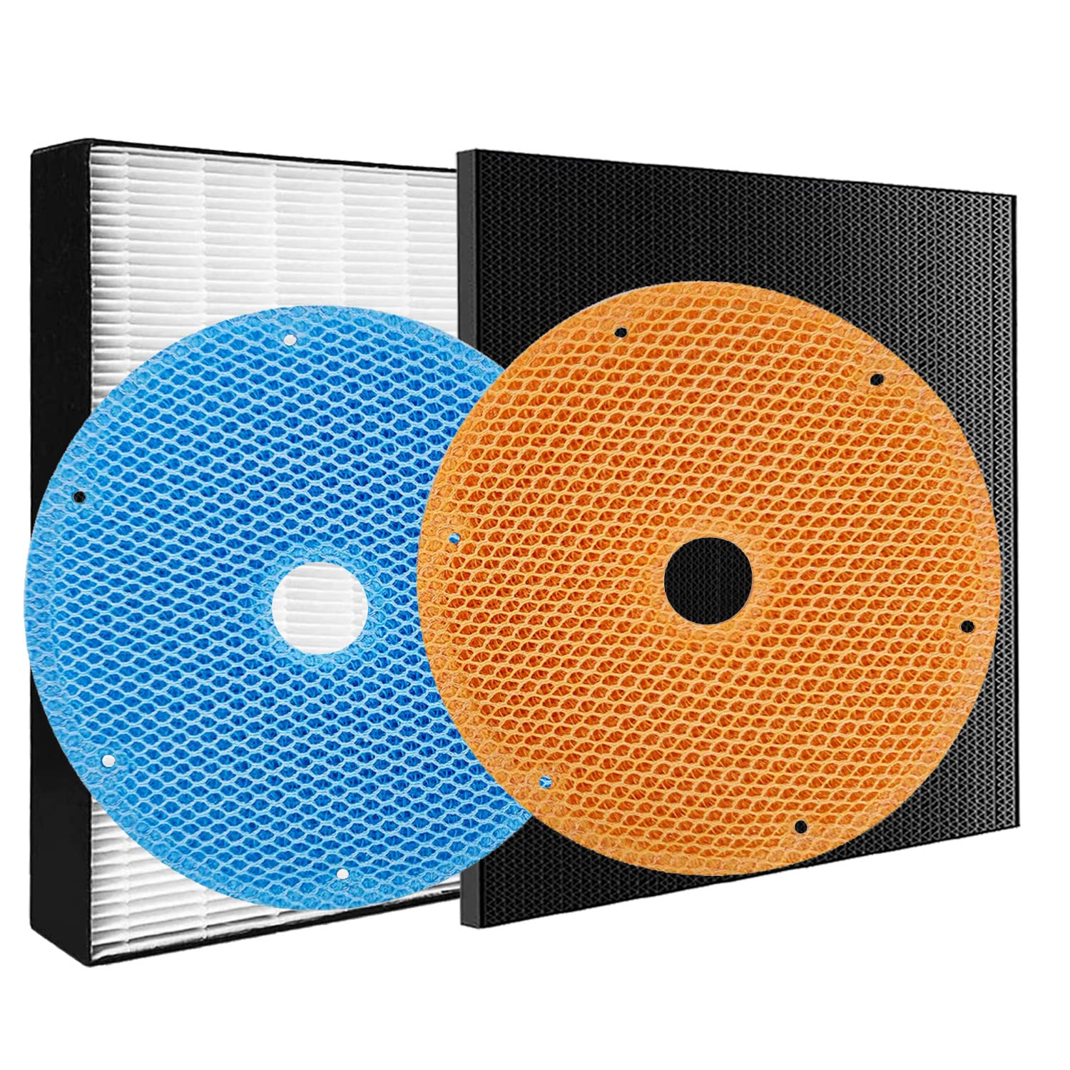 J&H 集塵HEPAフィルター KAFP080B4（1枚） + 脱臭フィルター2291097 + 加湿フィルター KNME080A4空気清..