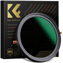 K&F Concept 86mm 可変NDフィルターND2-ND32+CPLフィルター 1枚2役レンズフィルター X状ムラなし AGC光学ガラス HD超解像力 低い反射率 28層ナノコーティング 撥水撥油キズ防止 ビデオ/風景撮影の減光フィルター 偏光フィ