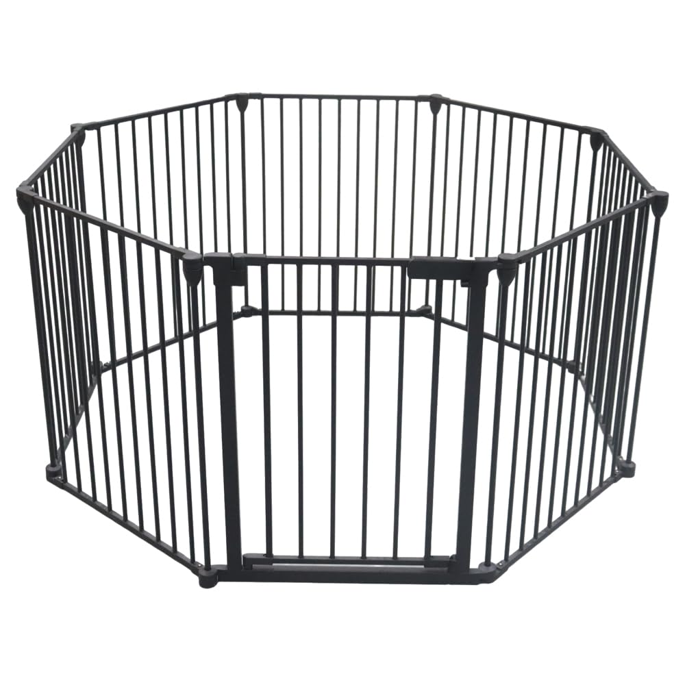 Ksmsem 犬 サークル 室内 中大型犬 サークル 折りたたみ 床固定補強ステッカー付き 小型犬 猫 うさぎ ..