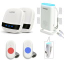 LIOTOIN ナースコール 家庭用 呼び出しベル 介護用 ブザー 無線介護ベル 緊急ボタン コール ボタン 警報 システム 呼び鈴 よびだしベル 介護 (ポータブル受信機1個+プラグイン受信機2個+ 送信機2個…(3)
