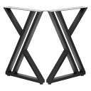 JINS&VICO テーブル 脚 パーツ テーブルキッツ脚 71*50cmテーブル用 アイアン脚 レッグ 2本セット スチール脚 DIY 机 デスク 足 家具脚...
