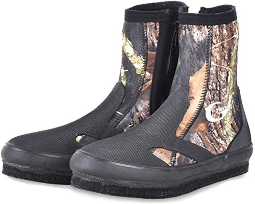 MORGEN SKY ウェーディングシューズ フエルト底 フィッシングブーツ 穴抜き/スパイク 渓流釣り 3mm保温防寒 滑り止め YZ003(水抜き穴(1), 10)