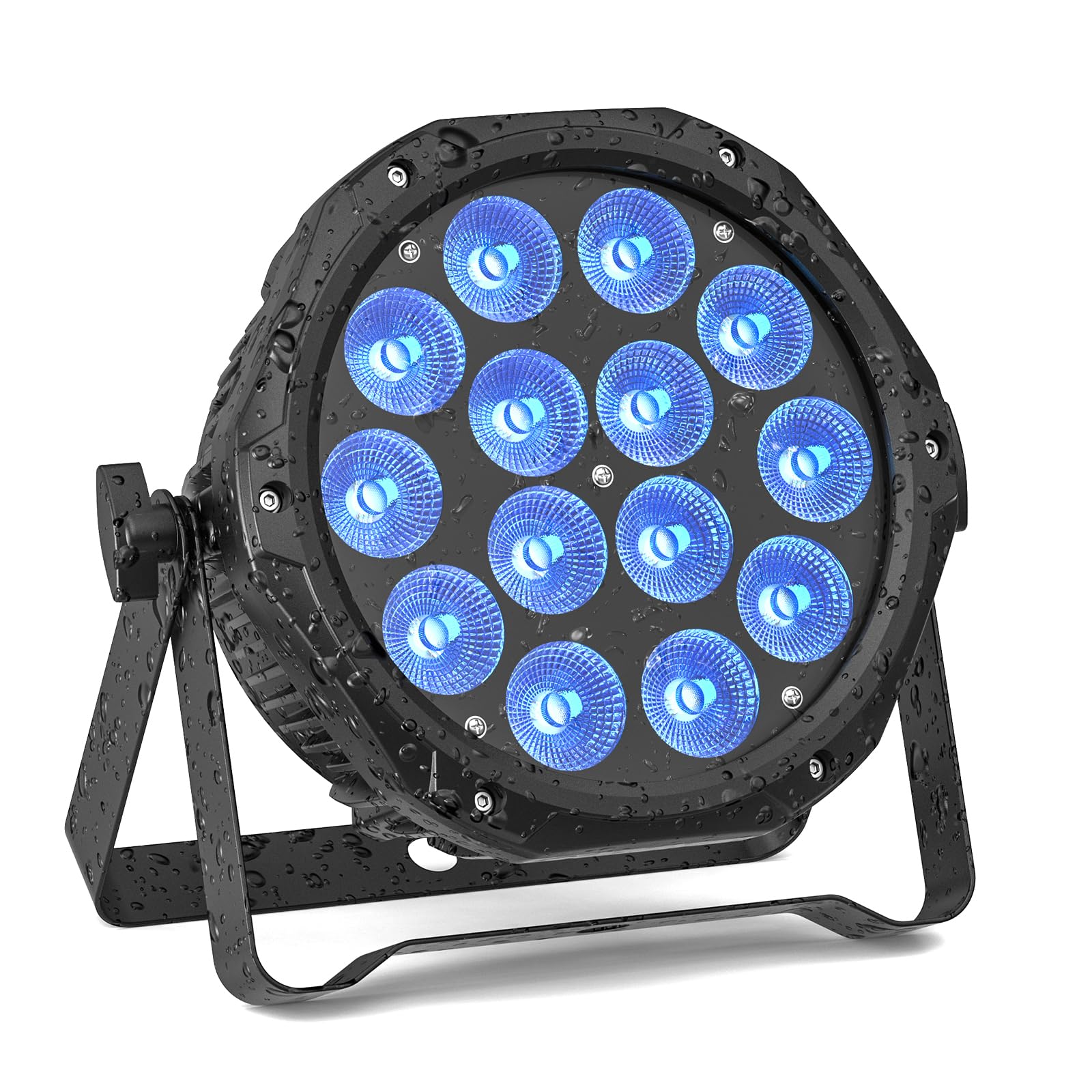 楽天湖南オンラインU`King 14 LEDパー ステージライト 70W防水パーライト RGBW 14 LEDパーステージライト サウンドアクティベーションとストロボ効果/雨の日/プール/アウトドア/ディクソ/パーティー/バーに使用