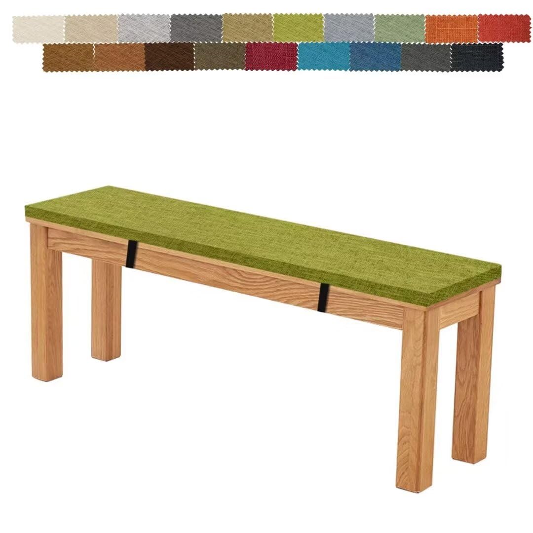 Firsttry ダイニングベンチ クッション 椅子用 長座布団 120*40*5 高密度メモリーフォーム 高反発 カバ..