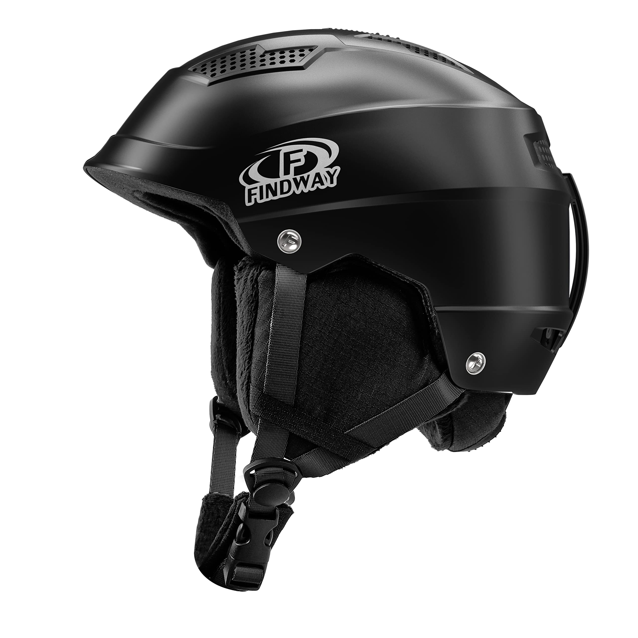 Findway スキー ヘルメット スノーボード ヘルメット 高密度EPS スノボ ヘルメット 調整可能 通気口 取..