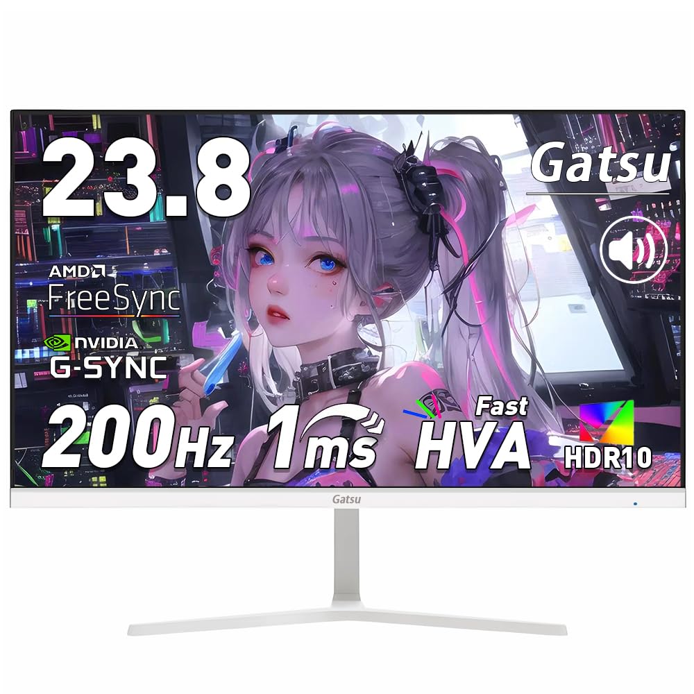 Gatsu ߥ󥰥˥  23.8 200Hz 1ms Fast HVAѥͥ FHD 200Hz/180Hz/165Hz/...