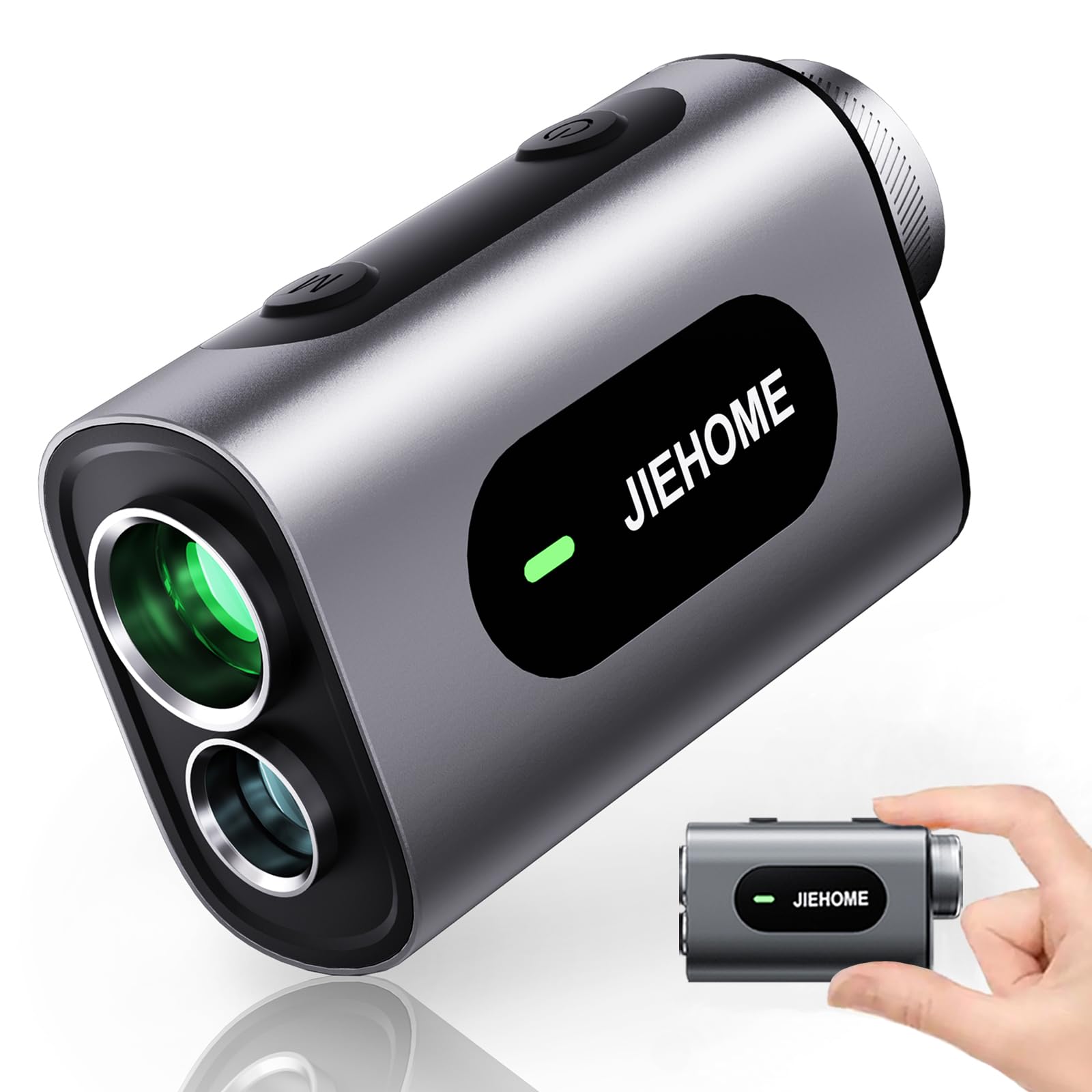 JIEHOME ゴルフ 距離計 OLED レーザー距離計 1000m/1093yd対応 小型 軽量 充電式レーザー距離測定器 最..