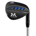 MAZEL (マゼル) FORGED 鍛造ゴルフサンドウェッジ メンズ 右利き ロフト角:48度、50度、52度、54度、56度、58度、60度 ワイドソールウェッジ (ステンレス鋼(鍛造 - ブラック), Rフレックス, 60, 度, 右利き)