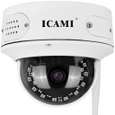 ICAMI 防犯カメラ 屋外 ワイヤレス 工事不要 ドーム型 家庭用 ...(3)