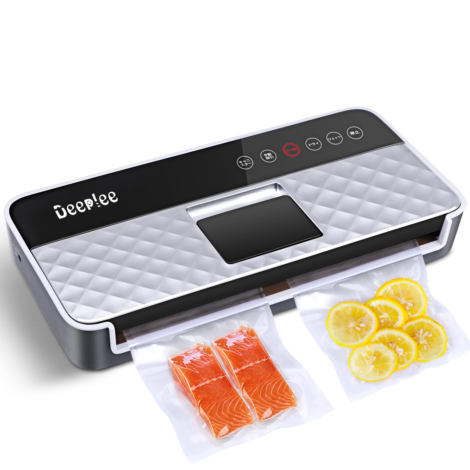 真空パック器 液体対応 フードシーラー 手動吸引 -80Kpa吸引力 キャニスター対応 集水タンク内蔵 家庭..