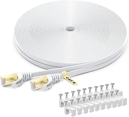 BUSOHE LANP[u 40M Cat 8 tbgP[u 40Gbps 2000MHz RJ45 RlN^t MKrbg  C[TlbgP[u bL ܐ܂h~ JeS[8 ƒp Ɩp PS4/5 Xbox ANZX|Cg