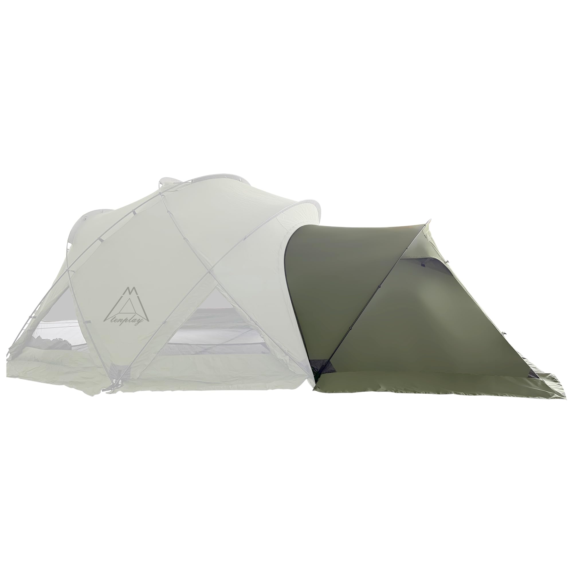 楽天湖南オンラインTenplay 「G-TENT-M200」TC素材専用拡張テントベスタビュール ドームテント 2-3人用 寝室ルーム【単なる使用できない】防水防風 4シーズン アルミ製ポール 耐水圧5000mm ファミリー キャンプ アウトドア グランピング BBQ 公園
