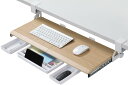ETHU キーボードスライダー 後付け キーボードトレー クランク式 ...(3)