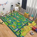 キッズマット 交通道路 子供 遊びマット 子供ゲームパッド ラグマット 数字柄 カーペット 交通道路地図 床暖房対応 早期教育 保育園 幼稚園 滑り止め プレイマット 大判 長方形 子供部屋 洗える