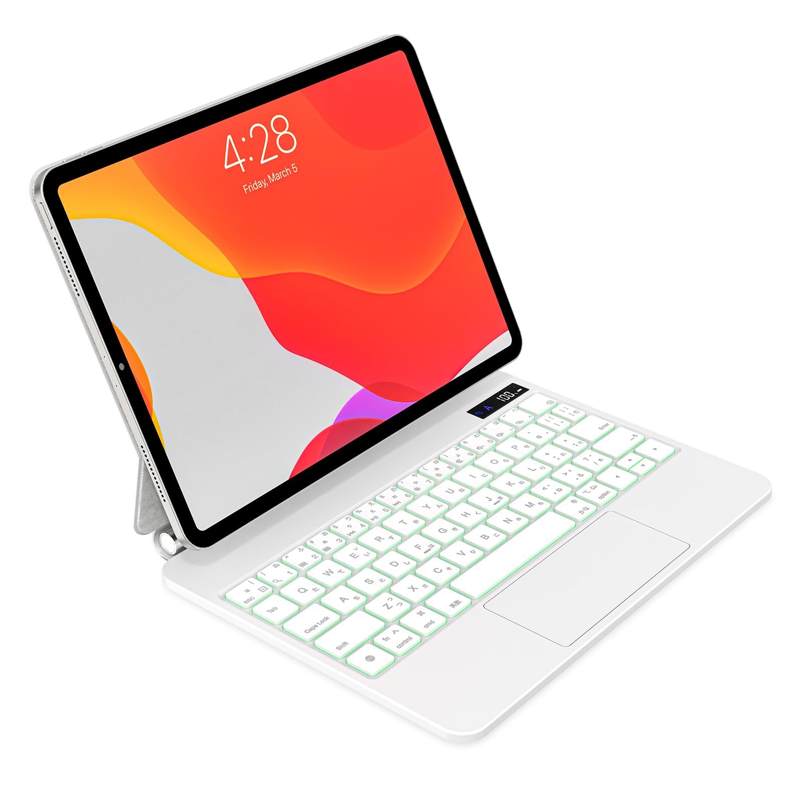 乐天商城 - QERDAOYI マジックキーボード 2025 iPad 第11世代11 インチ A16 &iPad第10世代10.9インチ（A2696/A2757/A2777）に対応 日本語配列 高精度トラックパッド付き ipadキーボード付きケース 7色バックライト