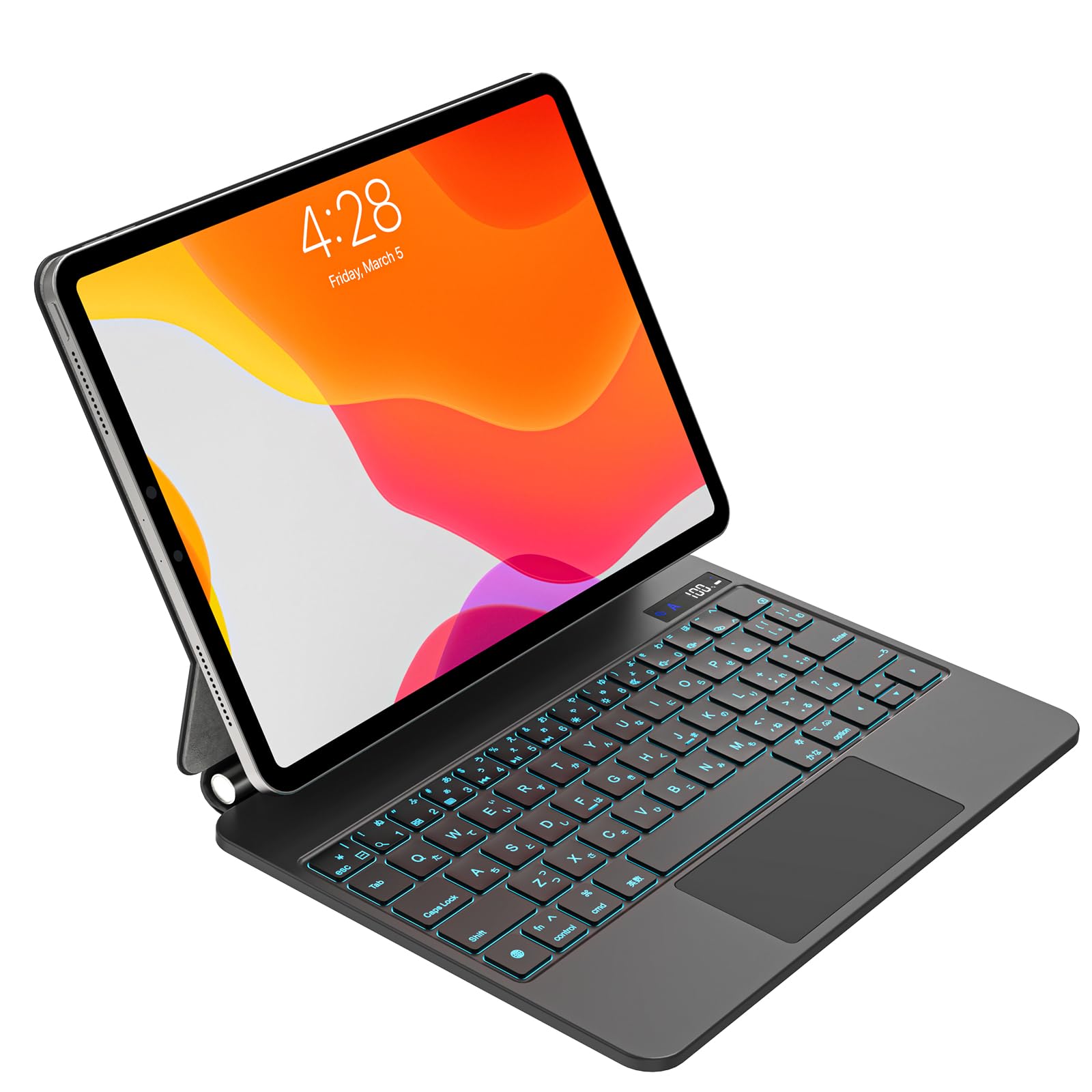 乐天商城 - QERDAOYI マジックキーボード 2025 iPad 第11世代11 インチ A16 &iPad第10世代10.9インチ（A2696/A2757/A2777）に対応 日本語配列 高精度トラックパッド付き ipadキーボード付きケース 7色バックライト