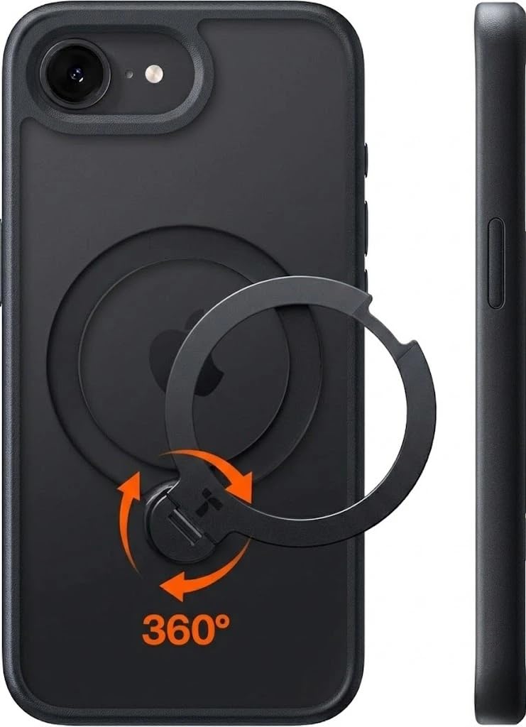 TORRAS iPhone 17e 用 ケース【多機能一体・360°新定点回転スタンド】iPhone ...