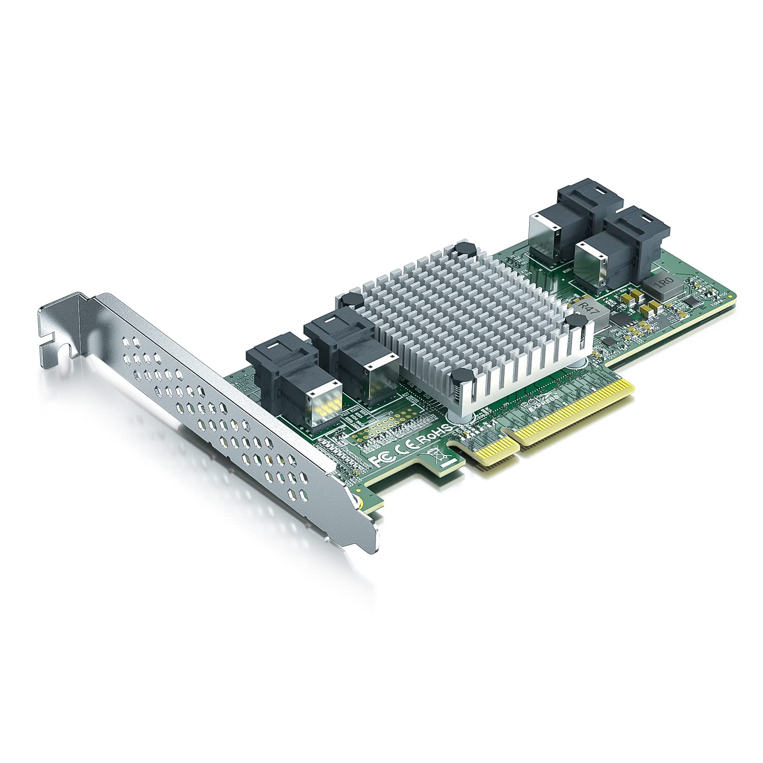 10Gtek PCIe to SFF-8643 ץ U.2 SSD/X8/(4) SFF-8643б PEX8724ȥ...