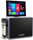 Masingoカラオケ 歌詞表示用タブレット付属 ワイヤレスマイク2本付属 Bluetoothポータブルスピーカー PAセット 15インチタブレット付属 WiFi対応 プ。Alto X6