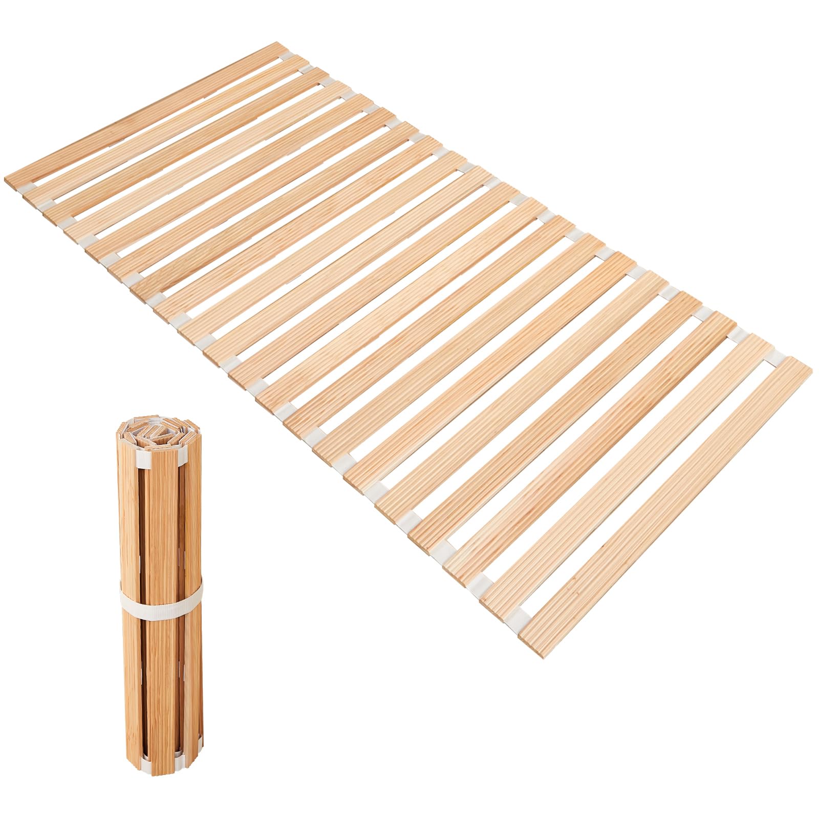 良木久印 すのこベッド シングル すのこ ロール スノコ ベッド リブ加工 国産スギ 折りたたみベッド す..