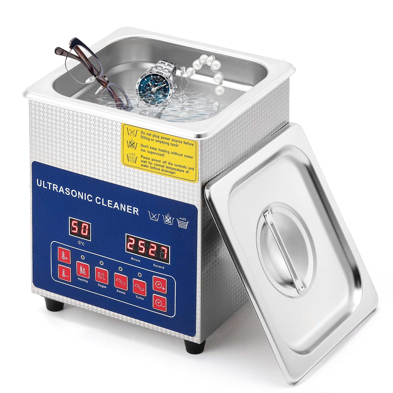 Frifreego 2L 超音波洗浄機 デュアル周波数 28/40khz変更可能 脱気 デジタル 卓上型 家庭業務両用 小型..