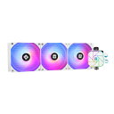 THERMALRIGHT AQUA ELITE 360 WHITE V3 リキッドCPUクーラー、AIOポンプヘッド最高回転数3300RPM、TL-C12B-S V2×3 PWMファン、AMD/AM4/AM5、Intel LGA1150/1151/1200