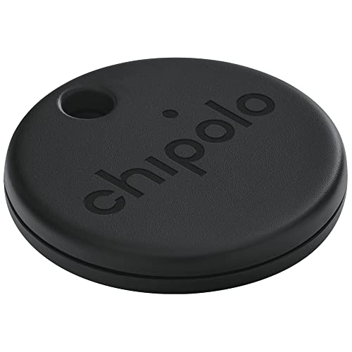 Chipolo ONE Spot (2021) - キーファインダー、Bluetooth トラッカー (鍵やバッグ用) - Apple の「探す」アプリ対応 (iOS のみ) (ほぼ黒)