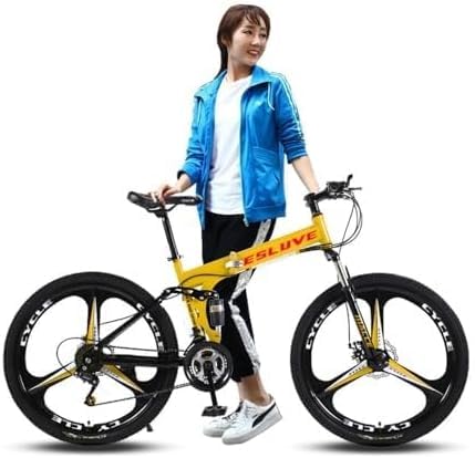 G-AVERIL マウンテンバイク 折りたたみバイク 自転車 26インチ 21段変速 適用身長160cm以上 折りたたみ サスペンション ディスクブレーキ 軽量化高炭素鋼フレーム MTB マウンテンバイク 大人 子供用 通学 通勤 サイクリング