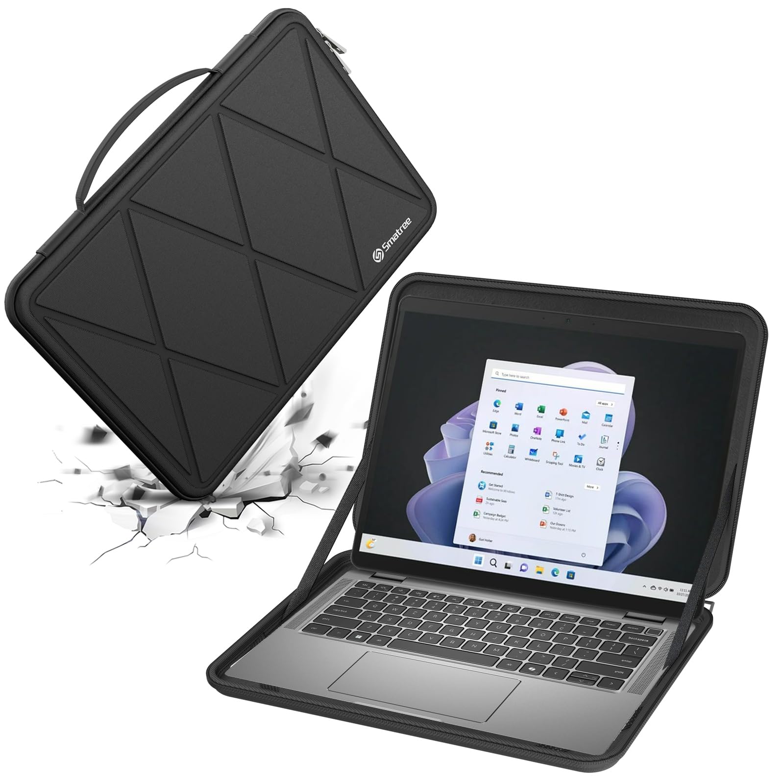 Smatree M63T 14インチ ハード保護 ノートPCスリーブケース、Lenovo Slim/ThinkPad/Yoga、ASUS Vivobook/Zenbook、HP Laptop14t/14、Apple MacBook Air Early、Sa