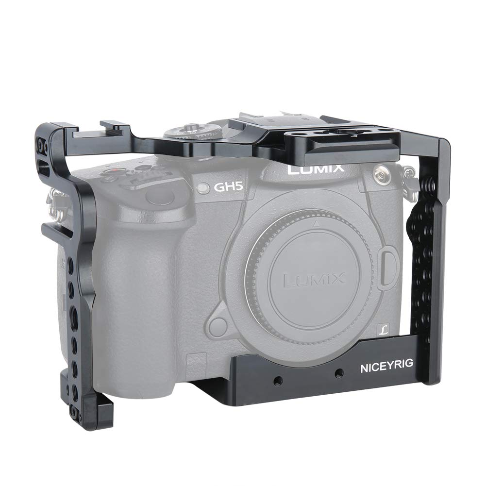乐天商城 - NICEYRIG カメラケージ Panasonic Lumix GH5M2 / GH5II / GH5S/ GH5 専用 拡張カメラケージ拡張撮影設備 アクセサリー 滑り止ゴム付き 軽量 拡張カメラケージ 取付便利 アルミ合金製 耐久性 耐食性 撮影キット